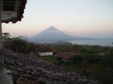 View of the active volcano (Concepcion) at Ometepe, Nicaragua (video)
